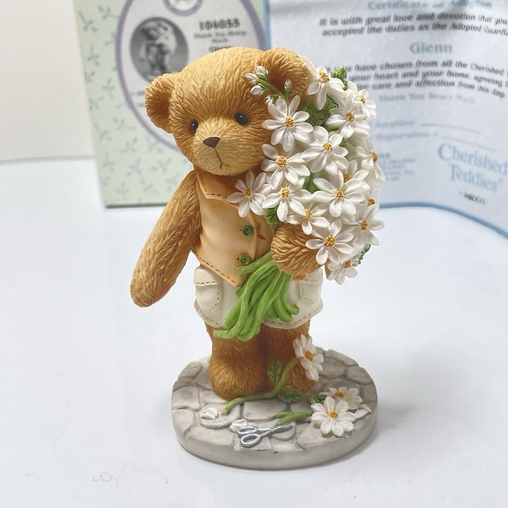 Cherished Teddies Lot 4 Figurines, 2 Plush Vintage Collection Of 6 - Picture 3 of 14